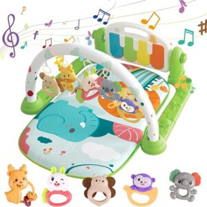 SKY-TOUCH-Play-Mats-for-Baby-Gyms-Kick-and-Play-Piano-Gym-Mats-Detachable-Tummy-Time-Mat-with-Music-and-Lights-Musical-Electronic-Learning-Toys-Activity-Center-for-Babies-and-Toddlers