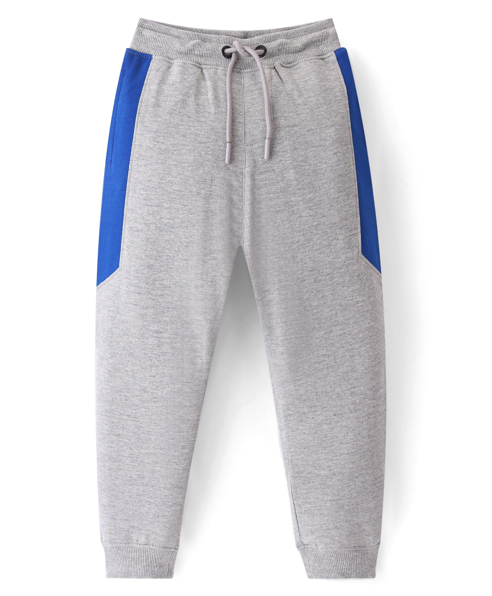 Babyhug Full Length Solid Thermal Pant - Dark Grey main image 1