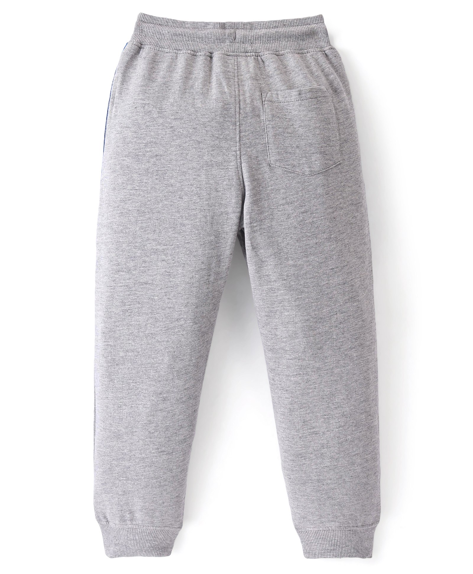 Babyhug Full Length Solid Thermal Pant - Dark Grey main image 0