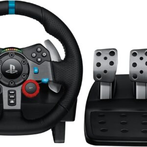 Logitech G29 Driving Force Racing Wheel and Floor Pedalsfor PS5, PS4,PS3 PC - Black